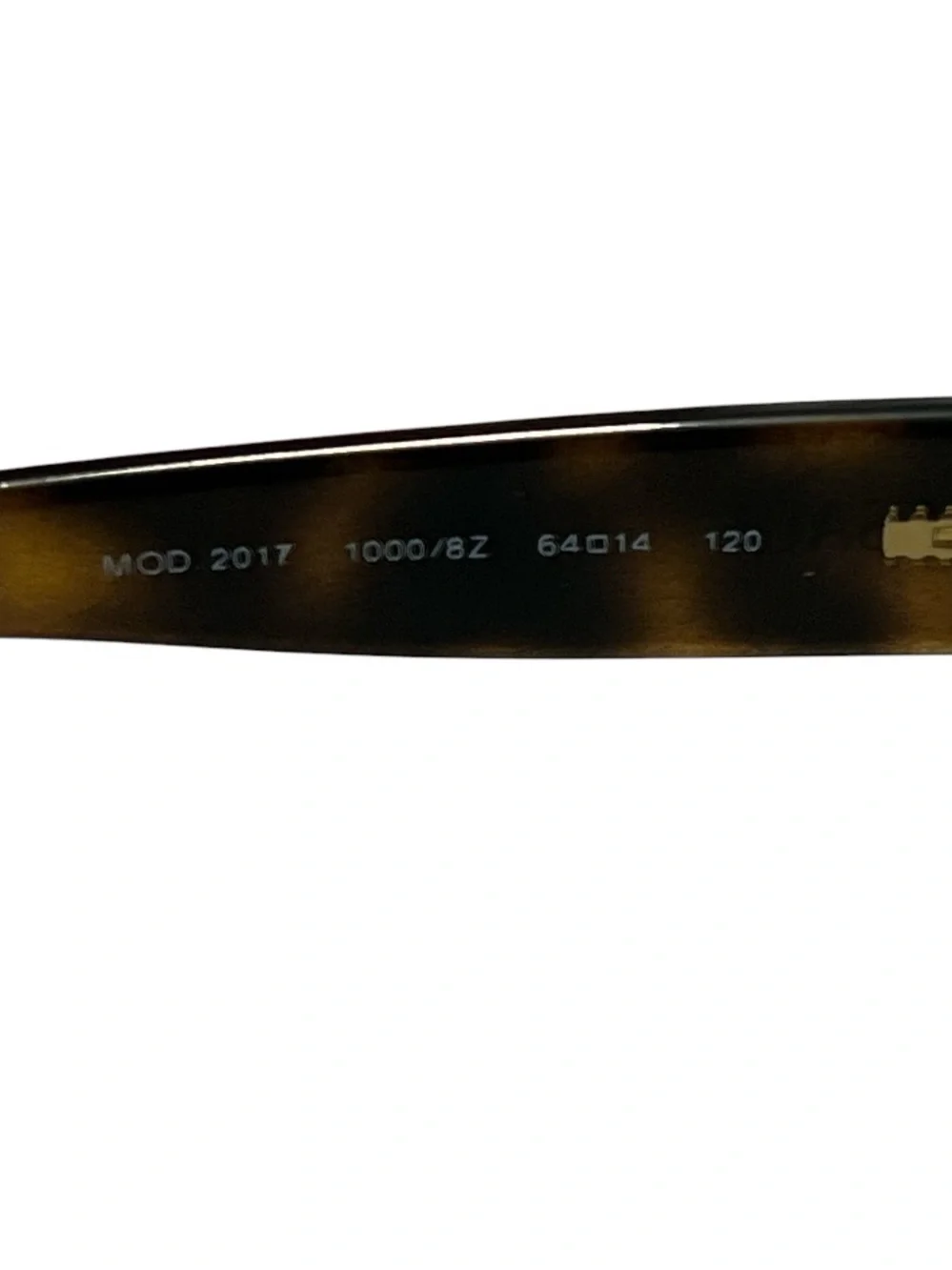 Authentic Versace MOD 2017-B 1000/8Z Rimless Sunglasses Tortoise Silver Y2K 64-1